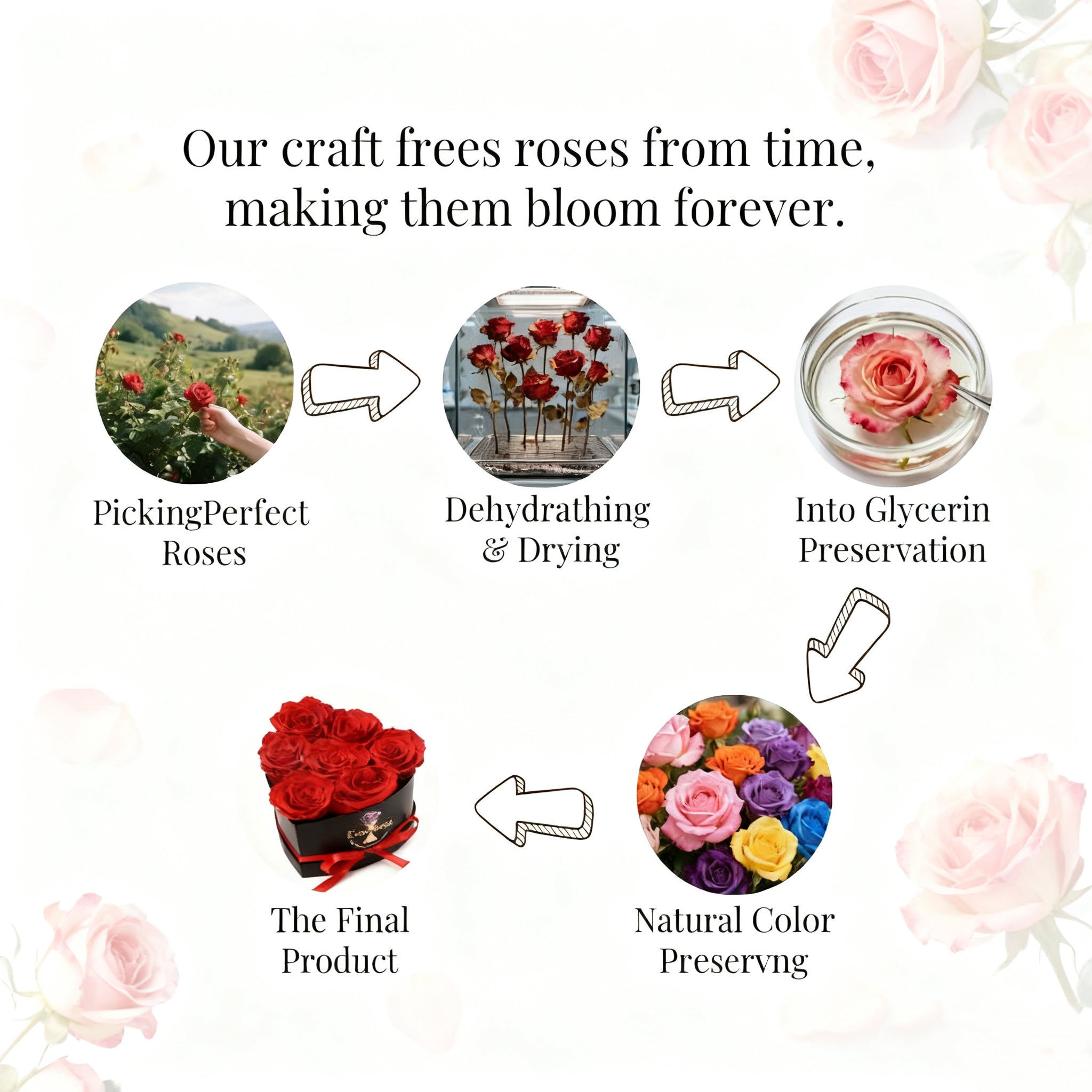 7多永生花爱心抱抱桶